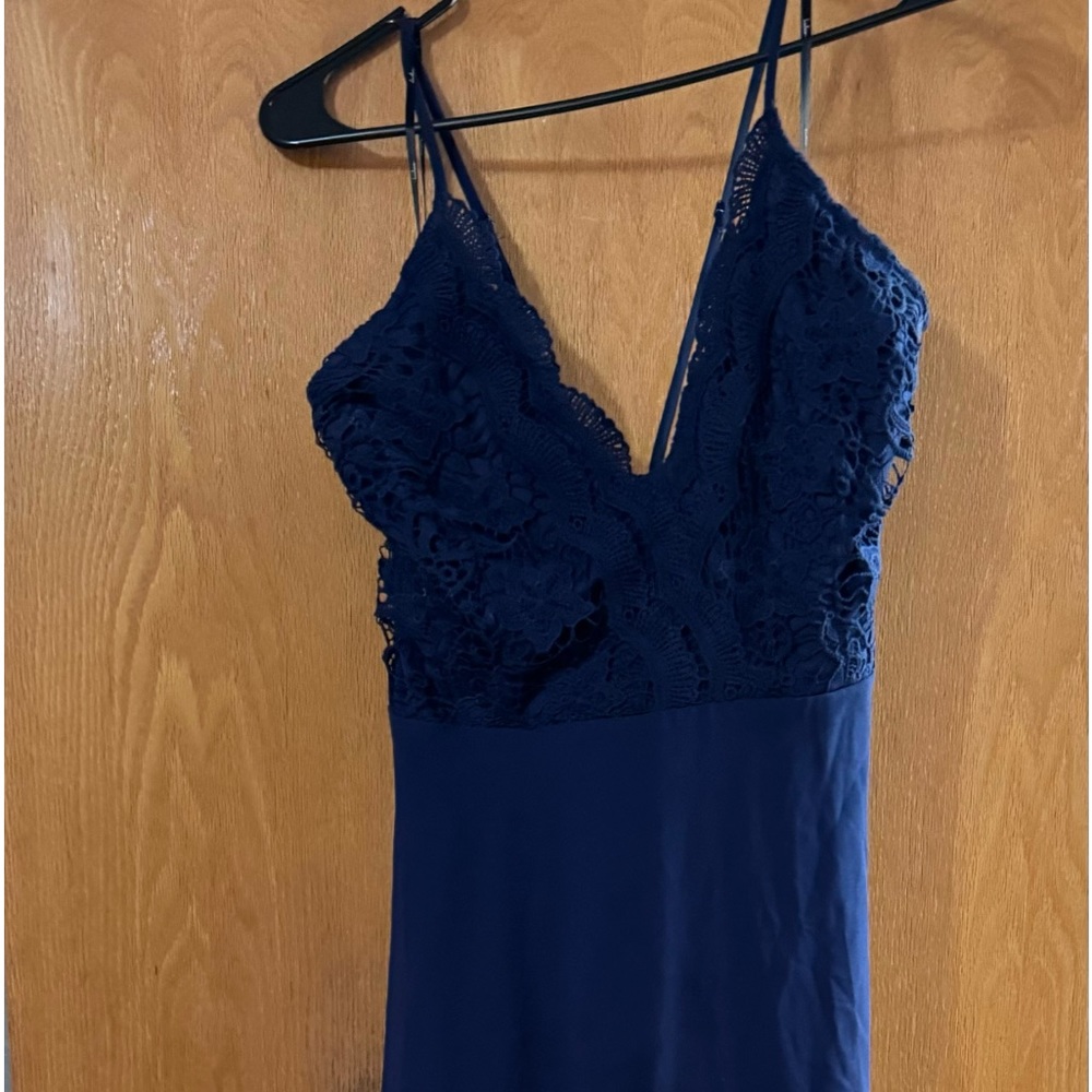 Lulu’s navy long dress